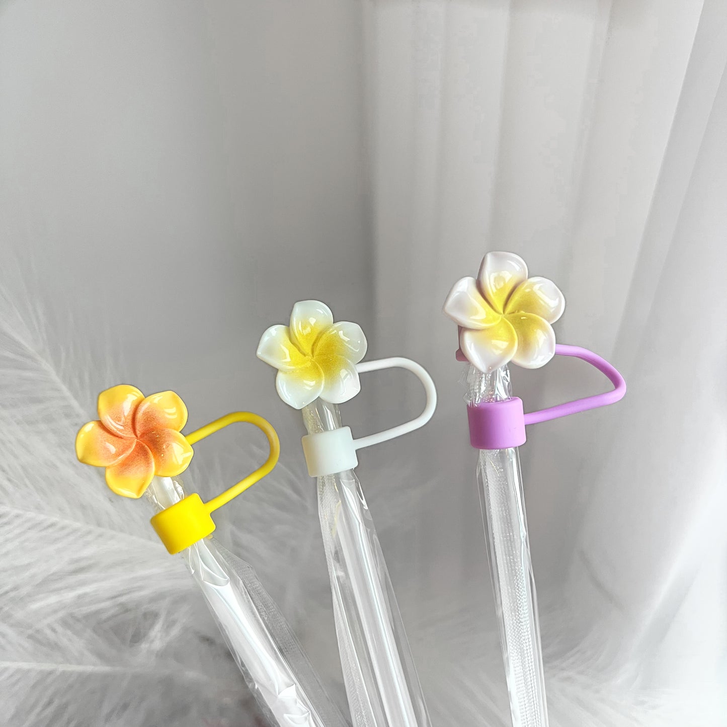 Straw Stopper (Tropical Flowers)