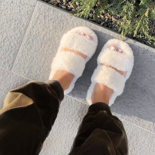 Cream Slippers